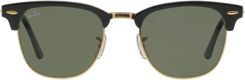 Ray-Ban RB3016 Clubmaster Sunglasses+ Vision Group Accessories Bundle for unisex-adult(Black/Crystal Green Polarized (901/58),49) in Saudi Arabia