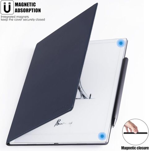 BOZHUORUI Magnetic Case for Onyx Boox Go 10.3 Tablet (2024 Released) - Ultrathin Lightweight Book Folio Cover with Auto Sleep/Wake (Black) in Kuwait