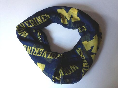 Littlearth womens NCAA Iowa Hawkeyes Sheer Infinity Scarf, Team Color, One Size in Kuwait