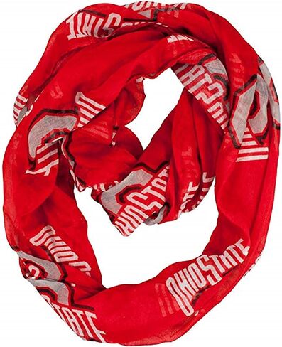 Littlearth womens NCAA Iowa Hawkeyes Sheer Infinity Scarf, Team Color, One Size in Kuwait