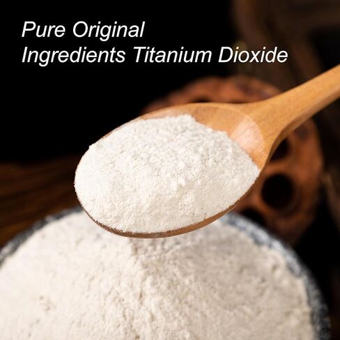 Titanium Dioxide, 4 Ounces TiO2 Pure Titanium Dioxide for Soap Making, Whitening Colorant for Crafts Paints, Titanium Dioxide Powder, Pigment & Colorant (4 Ounces) in Kuwait
