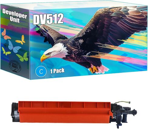 DV512 Developer Unit Compatible for Konica Minolta bizhub 224e 284e 364e 454e 554e C224 C224e C284 Printers, High Yield 300000 Pages, Bright Colors Clear Printing (1 Pack Yellow) in Kuwait