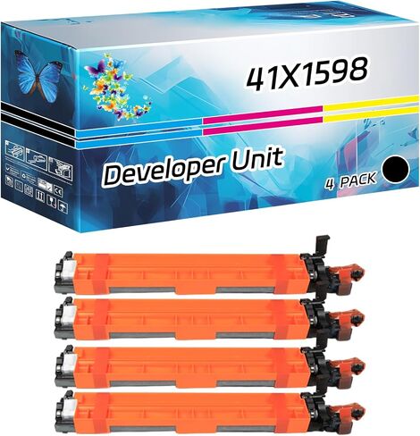 41x1598 وحدة المطورين متوافقة مع Lexmark CX923DXE CX924DTE CX924DXE XC9235 XC9245 XC9255 XC9265 PRINTERS ، عائد مرتفع 300000 ، مع طباعة عالية التعريف (4 عبوة سوداء) in Kuwait
