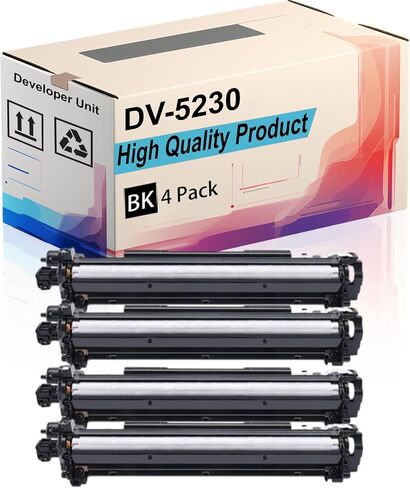 وحدة المطورين DV-5230 متوافقة مع Kyocera EcoSys M5521CDW M5526CDW P5021CDW P5026CDW الطابعات ، العائد العالي 300000 صفحة ، طباعة المزيد من الصفحات (3 عبوات أسود) in Kuwait
