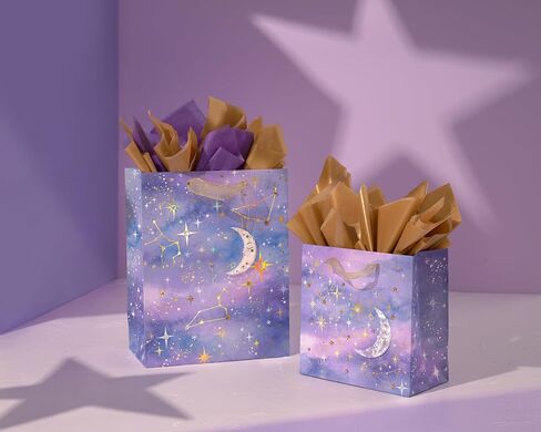 Papyrus 13" Large Gift Bag (Celestial Constellations) for Birthdays, Bridal Showers, Anniversaries and All Occasions (1 Bag) in Saudi Arabia