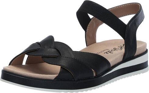 LifeStride Womens Zuri Ankle Strap Sandals Black 9 M in Saudi Arabia