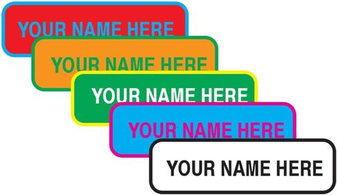 Gilbins Personalized Name Labels. Waterproof, Dishwasher Safe Peel and Stick Labels for School & Office Supplies, Daycare Clothing in Kuwait