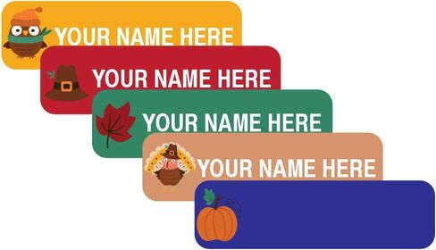 Gilbins Personalized Name Labels. Waterproof, Dishwasher Safe Peel and Stick Labels for School & Office Supplies, Daycare Clothing in Kuwait