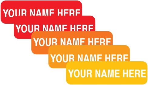 Gilbins Personalized Name Labels. Waterproof, Dishwasher Safe Peel and Stick Labels for School & Office Supplies, Daycare Clothing in Kuwait