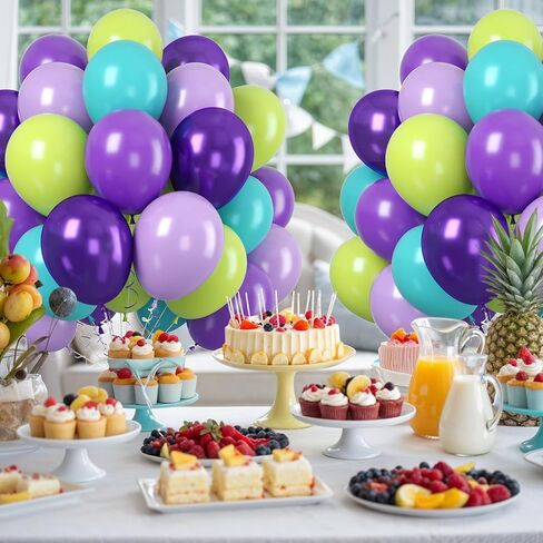 60PC Rainbow Balloons, Colorful Balloon for Birthday Party Decorations in Saudi Arabia