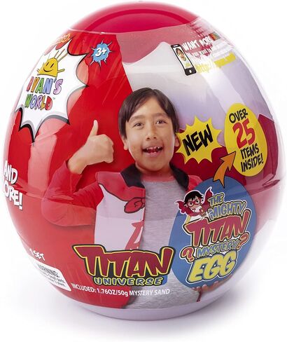 RYAN'S WORLD: The Mighty Titan Universe Mystery Egg | Discover Ryan's Titan Universe! | Over 25 Collectable Items Inside | for Kids Aged 3+ in Saudi Arabia
