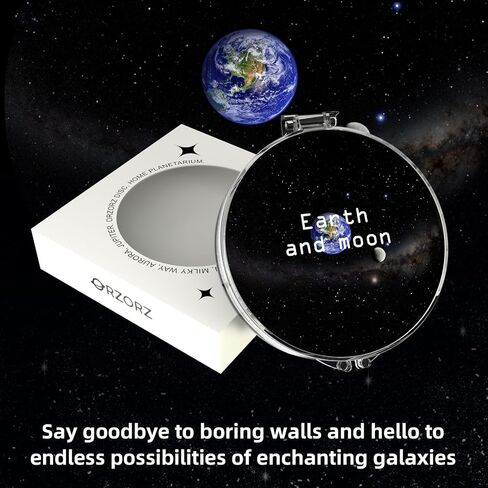 Orzorz Slide Discs Star Projector Galaxy Lite Home Planetarium Projector (Work Star Projector) (Earth and Moon) in Saudi Arabia