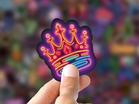 200-Pack Neon Aesthetic Waterproof Stickers – Vinyl PVC Decals for Laptops, Water Bottles, Skateboards, Notebooks, Helmets and More – Retro Y2K/Vaporwave Designs in Saudi Arabia