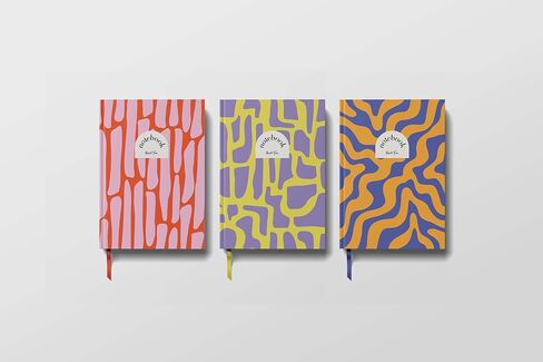 Yop & Tom Lined Notebook (A5) - Pink Pebbles - Hardback Journal - Medium Ruled in Kuwait