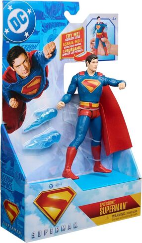 يتضمن DC Comics ، Figure Superman Epic Strike Figure ، بطول 6 بوصات ، تصفيف أفلام أصيلة ، ملحقات ، ألعاب للأطفال للبنين والبنات الذين تتراوح أعمارهم بين 4 سنوات وما فوق in Kuwait