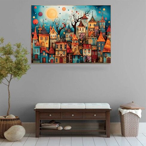 500 Piece Puzzles for Adults Dreamy Towns 20.5 x 15 Inch 500 Piece Jigsaw Puzzles for Kids Adults Puzzles 500 Pieces for Adults Holiday Educational Challenge Toy in Saudi Arabia