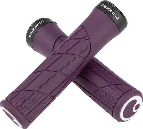 Ergon GA2 Ergonomic Bike Handlebar Grips | MTB Mountain Trail E-Bike| Comfort & Control for Demanding Trails | Lock-on, Carbon Bar Compatible | Standard Trigger Shifter Style | Pair of Grips, 7 Colors / One Size in Saudi Arabia