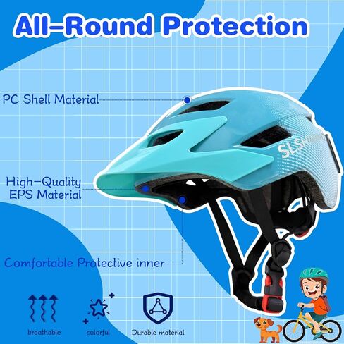 Kids Bike Helmet with LED Lights, Remote Control Turn Signals Safety Helmet Back Light for Youth Mountain Cycling Scooter Skateboarding, Adjustable and Lightweight for Boys Girls in Kuwait