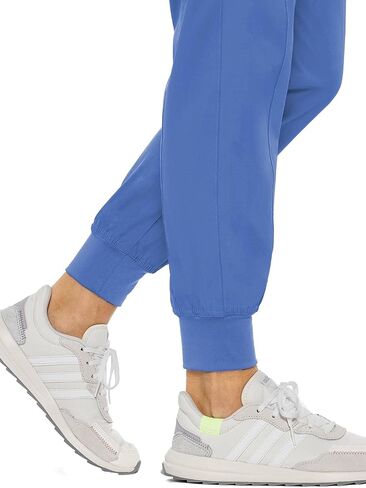 بنطلون نسائي من Med Couture بتصميم Peaches Collection Seamed Jogger Scrub، MC8721T، M طويل، Cinnamon in Saudi Arabia