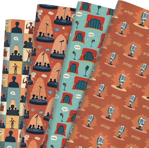 Pineraap Book Lover Reading Wrapping Paper 12 Sheets Reading Themed Designs Gift Wrap for Bibliophiles,Librarians,Book Clubs,20"×28" in Saudi Arabia