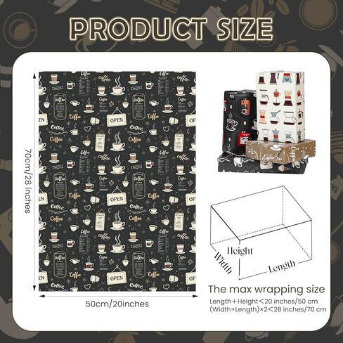 Pineraap Book Lover Reading Wrapping Paper 12 Sheets Reading Themed Designs Gift Wrap for Bibliophiles,Librarians,Book Clubs,20"×28" in Kuwait