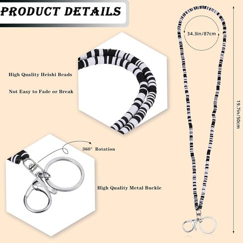حبل Ornaland لـ ID شارات المعلم Lanyard Lanyard Bohemian Lanyard مناسب لترفيه المكاتب أو كهدية in Kuwait