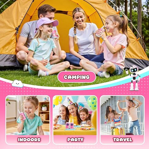 Kids Walkie Talkies Gifts for Girls: Toys Walkie Talkies for Kids 2 Pack Birthday Gifts for 3 4 5-7 Year Old Girls Toys Age 4-5 6-8 Years Old 2 Way Radio Family Camping Outdoor Hiking Pink in Kuwait