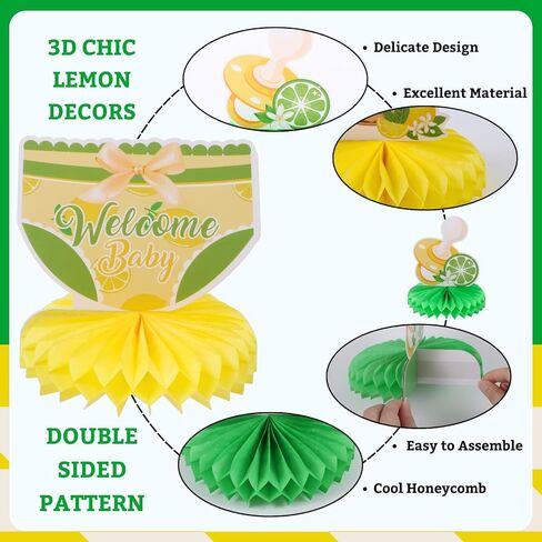 9pcs Sweet Berry Welcome Baby Honeycomb Centerpieces Baby Shower Party Table Decorations Strawberry Blueberry Tabletop Centerpieces Berry Table Topper Sign Decors for Newborn Hello Baby Announcement in Kuwait