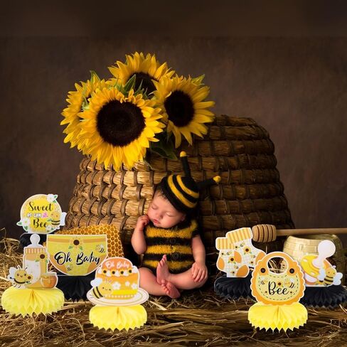 9pcs Sweet Berry Welcome Baby Honeycomb Centerpieces Baby Shower Party Table Decorations Strawberry Blueberry Tabletop Centerpieces Berry Table Topper Sign Decors for Newborn Hello Baby Announcement in Kuwait