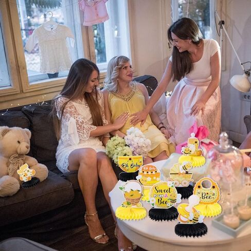 9pcs Sweet Berry Welcome Baby Honeycomb Centerpieces Baby Shower Party Table Decorations Strawberry Blueberry Tabletop Centerpieces Berry Table Topper Sign Decors for Newborn Hello Baby Announcement in Kuwait