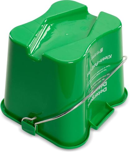 San Jamar Kleen-Pail Pro Detergent Pail Cleaning Bucket with Bail Handle for Cleaning, Kitchens, Restaurants, And Janitorial Use, Plastic, 6 Quarts, Green in Saudi Arabia