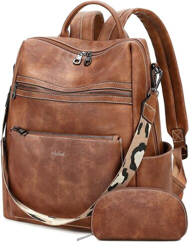 Vegan Leather Laptop Backpack for Women 15.6 Inch Work Backpack Purse for Travel College in Saudi Arabia