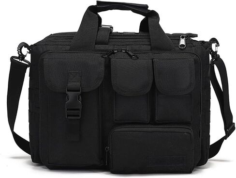 Multifunction Men Outdoor Tactical Shoulder Laptop Messenger Bag, 15 inch Briefcase Handbags in Saudi Arabia