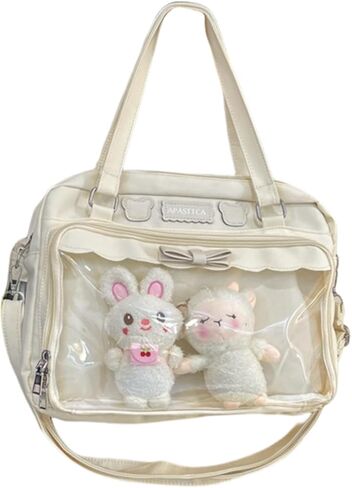 Crossbody Bag Shoulder Bag Kawaii Tote Bag with Cute Accessories Travel Totes Messenger Bag Women Laptop Bags in Kuwait