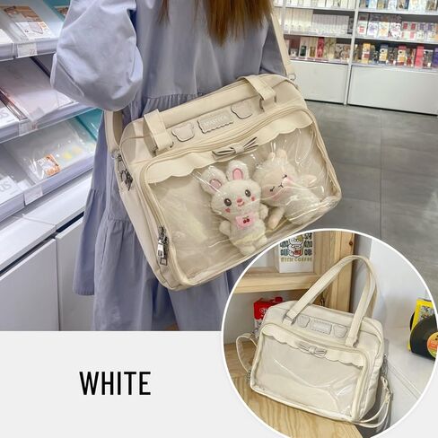 Crossbody Bag Shoulder Bag Kawaii Tote Bag with Cute Accessories Travel Totes Messenger Bag Women Laptop Bags in Kuwait