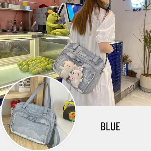 Crossbody Bag Shoulder Bag Kawaii Tote Bag with Cute Accessories Travel Totes Messenger Bag Women Laptop Bags in Kuwait