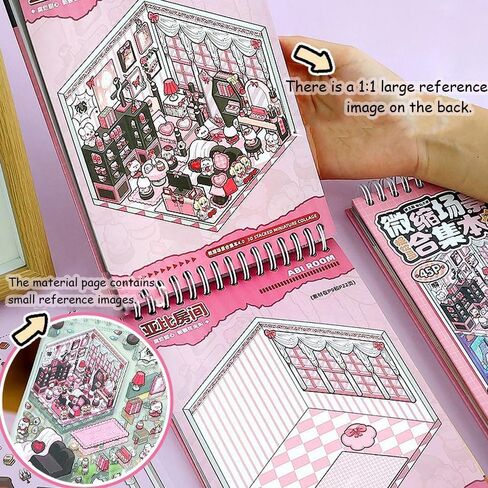 20 مجموعات مشهد ملصق ثلاثي الأبعاد ، علاج ملصقات DIY ثلاثية الأبعاد للبالغين ، مجموعة غنية من ملصقات الفضاء ثلاثية الأبعاد ودفتر حلزوني للتخزين ، كتاب stickeer الغرفة للبالغين الأطفال in Kuwait
