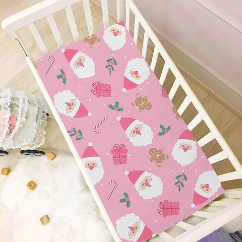 Watercolor Halloween Party Crib Sheets Soft Breathable Fitted Baby Crib Sheets Mattress Cover for Girl Boys, 52" x 28" x 9" in Kuwait