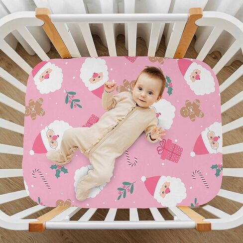 Watercolor Halloween Party Crib Sheets Soft Breathable Fitted Baby Crib Sheets Mattress Cover for Girl Boys, 52" x 28" x 9" in Kuwait