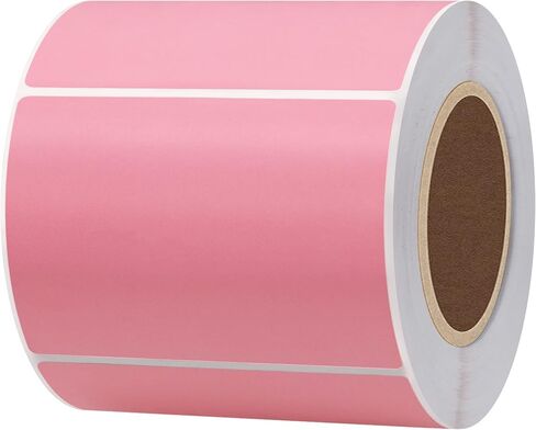 Thermal Label 3x2 inch Sticker Direct Thermal Labels Self-Adhesive Thermal Paper Roll 500 pcs, Pink in Kuwait