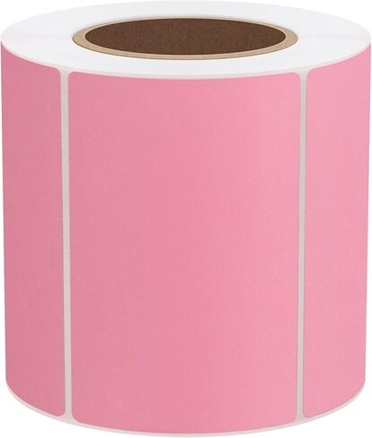 Thermal Label 3x2 inch Sticker Direct Thermal Labels Self-Adhesive Thermal Paper Roll 500 pcs, Pink in Kuwait