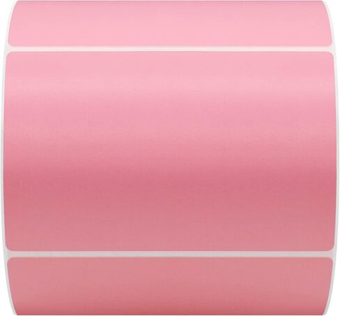 Thermal Label 3x2 inch Sticker Direct Thermal Labels Self-Adhesive Thermal Paper Roll 500 pcs, Pink in Kuwait