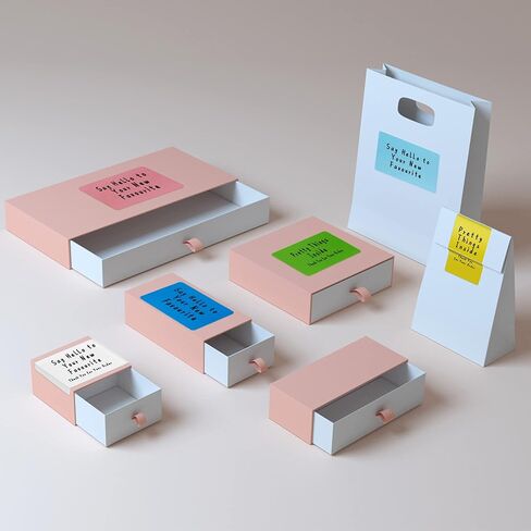 Thermal Label 3x2 inch Sticker Direct Thermal Labels Self-Adhesive Thermal Paper Roll 500 pcs, Pink in Kuwait