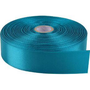 1 Inch x 50 Yards Polyester Ribbon - Burgundy | Single-Faced Craft Ribbon for Bows, Gift Packaging, Scrapbooking