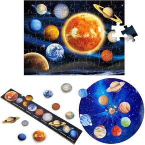 Science Experiments Solar System Kit for Kids Planet Puzzle Toys Learning Activities