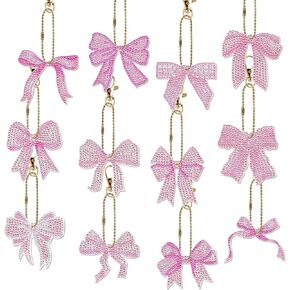 Sitsink Ocean Diamond Art Keychains - 12 Pcs Marine Animal Nautical Diamond Painting Key Chains, 3D Rhinestone DIY Craft Kit for Adult