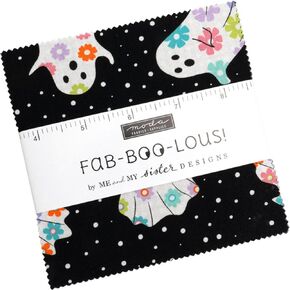 Me and My Sister Designs Fab-Boo-Lous! Charm Pack 42 5-inch Squares Moda Fabrics 22480PP