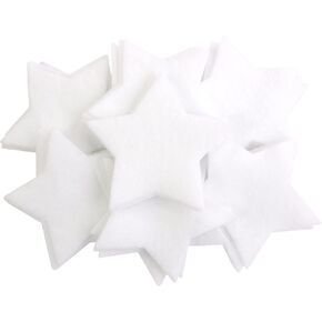 Playfully Ever After 2 Inch 60pc Stiff Felt Stars (White)