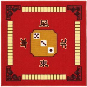 Non-Slip Mahjong Mat for Table, 30.7*30.7 Inch Gaming Mat for for Mahjong/Poker/Board Games/Card Games/Dominoes Blue 0470