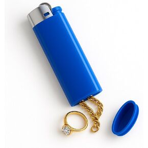 Lighter Diversion Safe Stash, Hidden Storage Compartment Secret Compartment Container for Jewelry, Travel, Camping, and Everyday Carry (No Spark, No Flame) One Piece in Dark Blue
